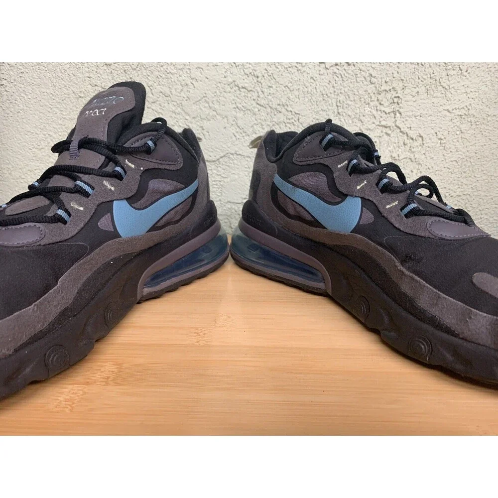 Nike Air Max 270 React Jetstream Black‎ Cerulean Thunder Gray CI3866-001 Size 12